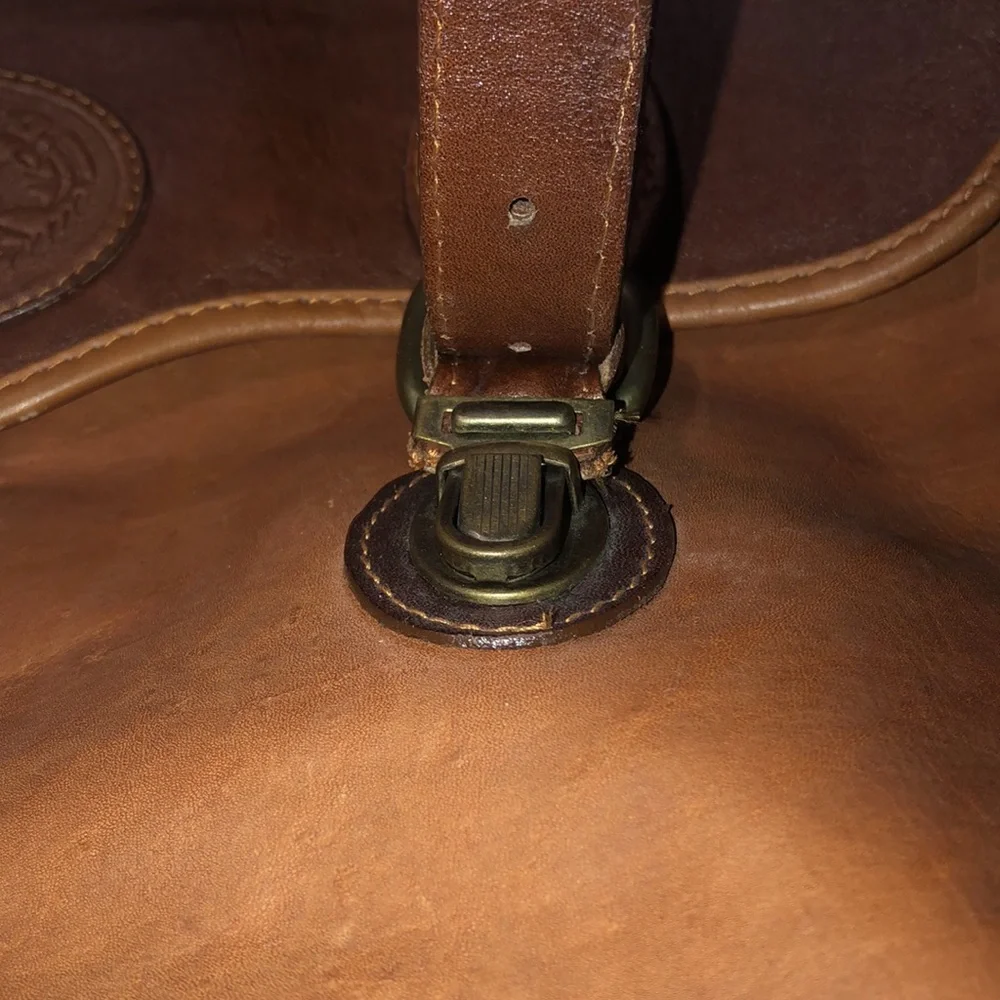 VINTAGE SANTA FE Brown Leather Men's Travel Messenger Bag EXCELLENT ❤️❤️